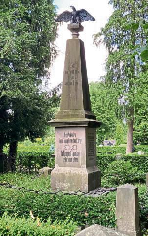 Das Denkmal zur Ehrung der im Krieg von 1870/71 Gefallenen auf dem Lippstädter Friedhof. Foto: Overhoff