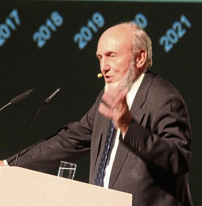 Gestikulierte wild und blickte sorgenvoll in die Zukunft: Hans-Werner Sinn, Ökonom und Ex-Chef des Ifo-Instituts.