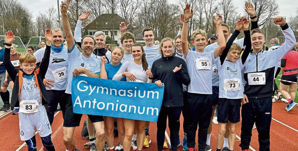 Beeindruckten mit mehreren persönlichen Bestzeiten: Die Schülerinnen und Schüler der Lauf-AG des Gymnasiums Antonianum Geseke starteten erneut beim Sälzerlauf.