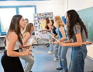 Beliebt waren die Mit-Mach-Aktionen der Schüler.