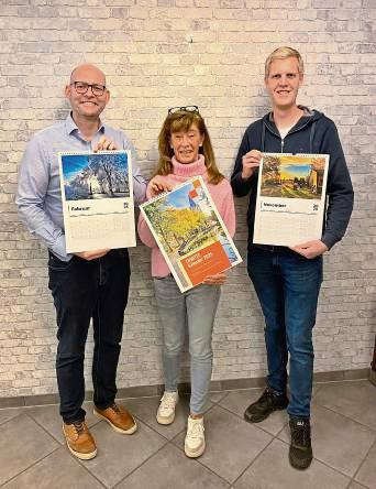 Heike Marx, Stephan Adamczewski-Böckeler und Kai Günther (v.l.) haben das Kalender-Projekt initiiert.