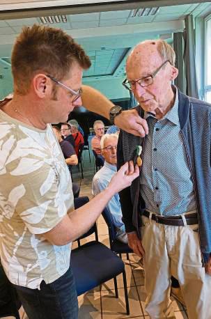 Kunibert Grothe wurde für 70 Jahre Vereinsmitgliedschaft ausgezeichnet.