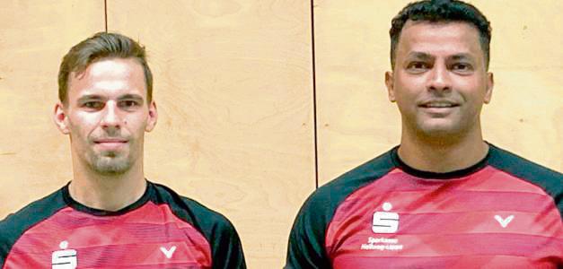 Starkes Doppel: Auch Niko Wannicke und Tupi Ponampalam punkteten für den 1. BV Teutonia Lippstadt.