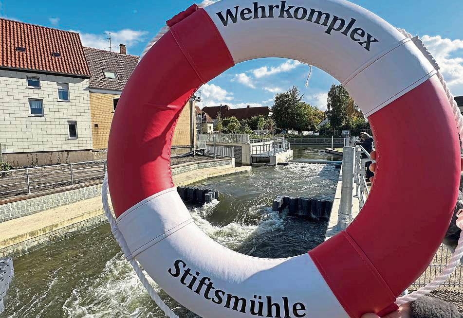 Hochwasserschutz, Gewässerökologie, Wassersport: Der Wehrkomplex Stiftsmühle in Lippstadt wurde am Freitag feierlich eingeweiht. Fotos: Cegelski