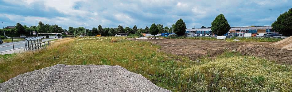 Norma oder Edeka? Neben dem Berufsbildungszentrum der Kreishandwerkerschaft soll ein Lebensmittelmarkt gebaut werden. Foto: Dahm