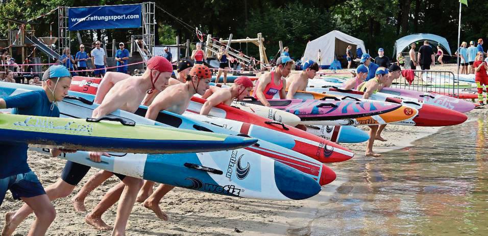 Zu den Highlights im Rettungssportkalender zählt der Alberssee-Cup der DLRG Lippstadt, der auch diesmal wieder DLRG-Sportler aus ganz Deutschland anlockte.