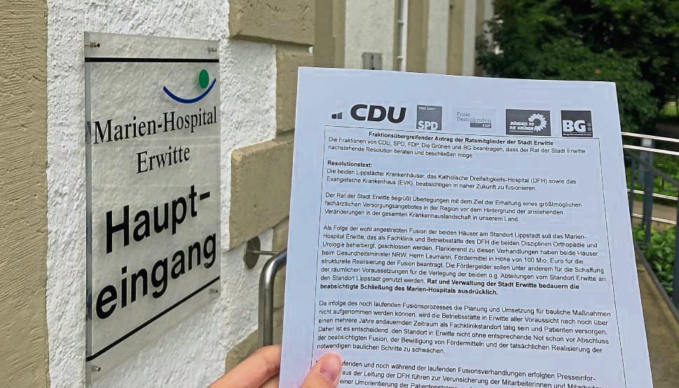 Der Rat hat eine Resolution gegen die Schließung des Hospitals verabschiedet. Foto: Mintert