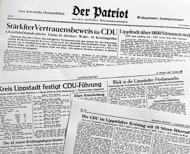 In der jungen Bundesrepublik gewann die CDU haushoch bei den Kommunalwahlen im Altkreis Lippstadt. Foto: Rückert