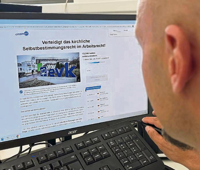 Mit einer Gegenpetition will „CitizenGo“ das „kirchliche Selbstbestimmungsrecht im Arbeitsrecht“ verteidigen.