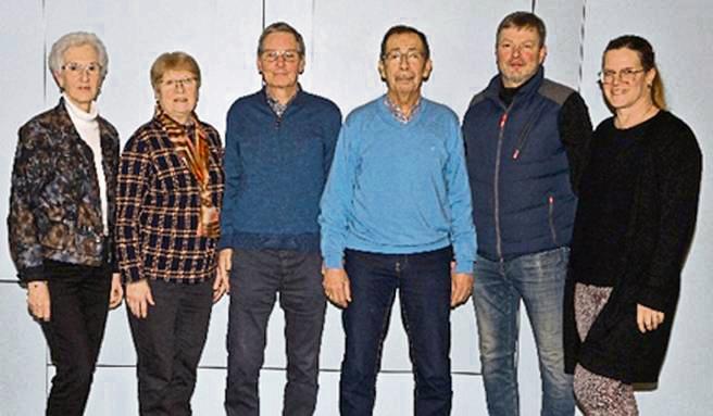 Der neue Vorstand des Gemischten Chores Anröchte (v.l.): Edith Mulavecz, Lydia Raza, Dietmar Mette, Franz Mulavecz, Heinz Worm und Jana Osinski.