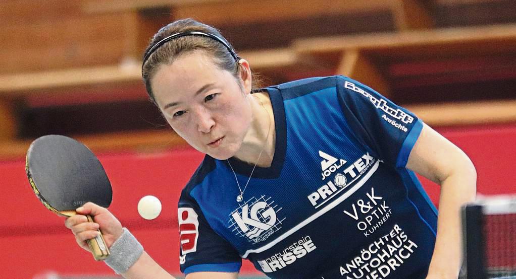 Auf seine Nummer 1, Aimei Wang, wird der TTK Anröchte beim Doppelspieltag in Offenburg und Schönmünzach verzichten müssen. Wang hat Knieprobleme. Foto: Wiegand