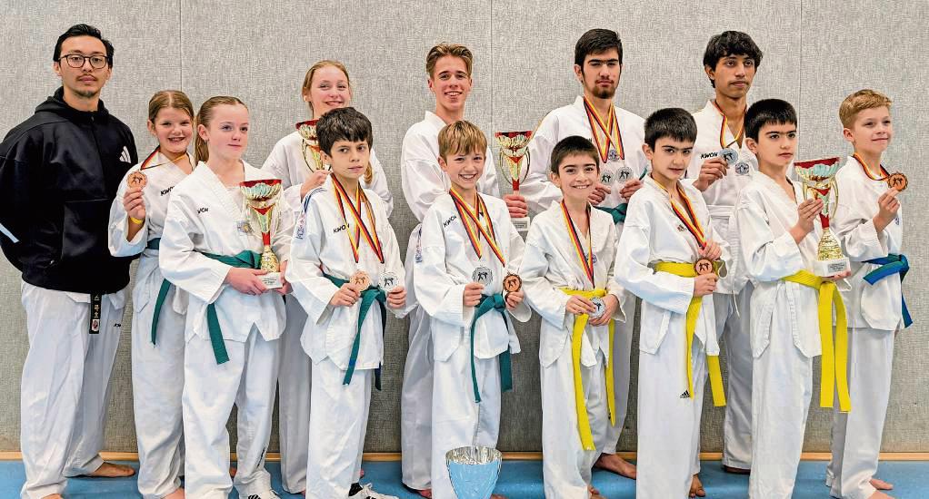 Ein Mixedteam mit Taekwondo-Sportlern aus Anröchte, Erwitte und Lippstadt machte bei den „6. Downtown Championship“ in Delbrück mit guten Leistungen auf sich aufmerksam.