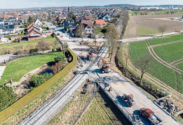 An der Mellricher Straße führt die WLE Bauarbeiten an der Bahnstrecke durch. Foto: Eickhoff