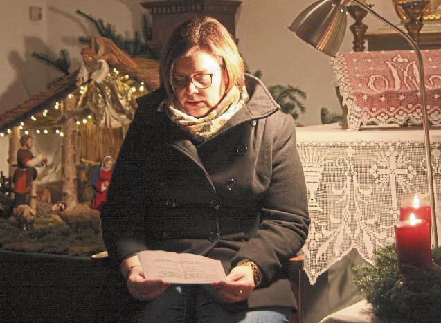 Vom Engel Jochen mit dem Abfallkorb erzählte Maria Siekmann. Foto: Wissing