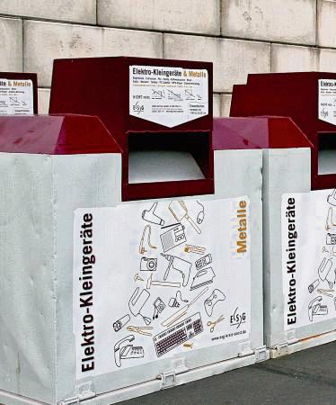 Die 55 Container für Elektro-Kleingeräte gibt es seit Jahresanfang nicht mehr.