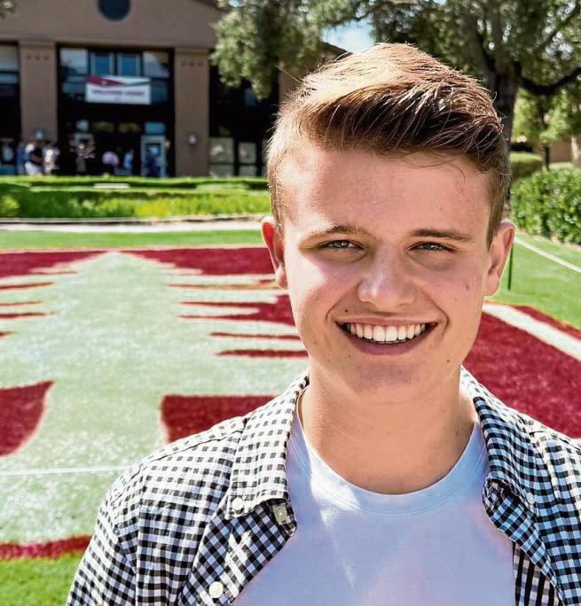 Er strahlt mit der kalifornischen Sonne um die Wette: Tiger Strake auf dem Campus der Stanford-University.