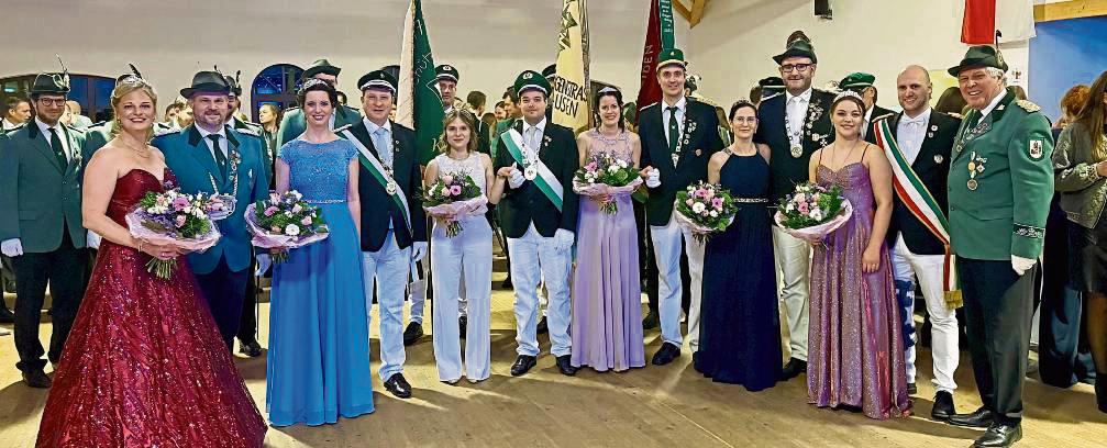 Der Winterball Langenstraße wurde von vielen Königspaaren besucht.