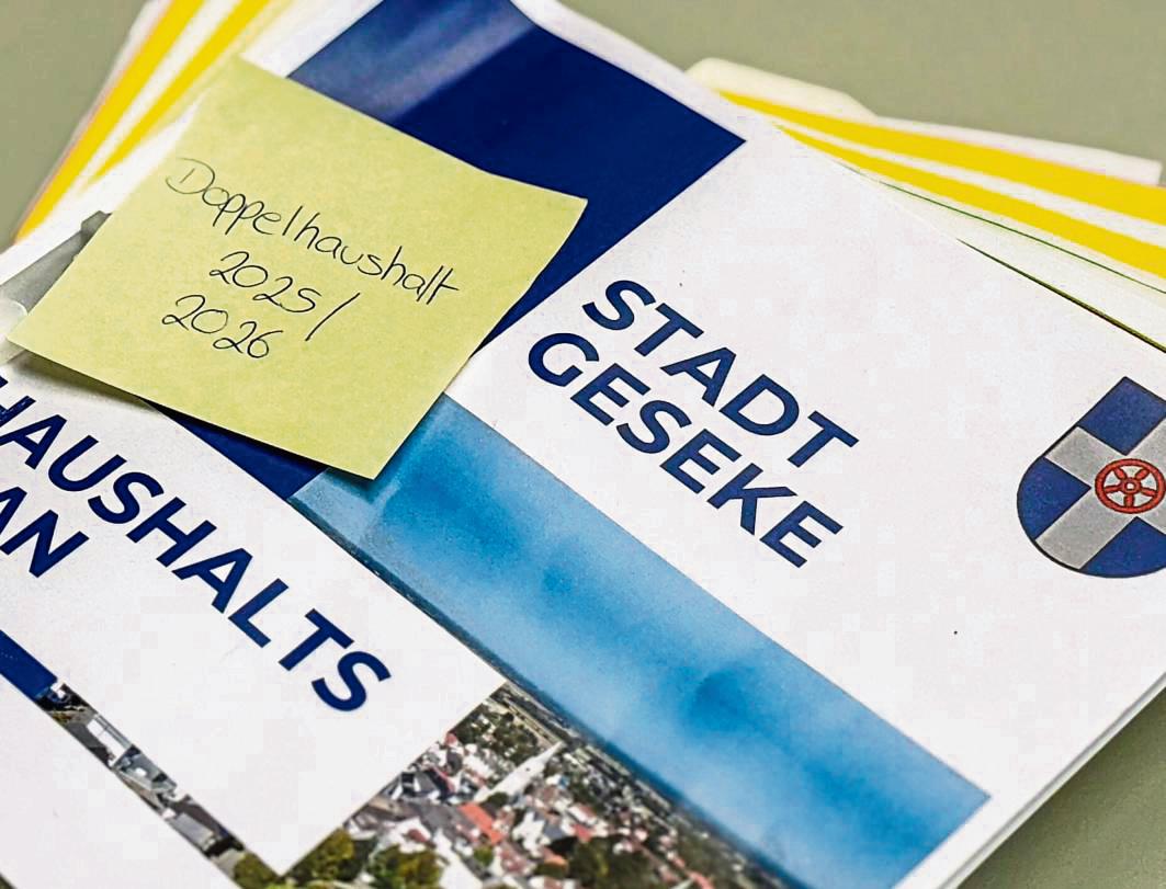 Schon häufiger hat Geseke einen Doppelhaushalt beschlossen. So auch für die Jahre 2025/26. Der Kämmerer gab nun einen Zwischenbericht. Archivfoto: Nina Wissing