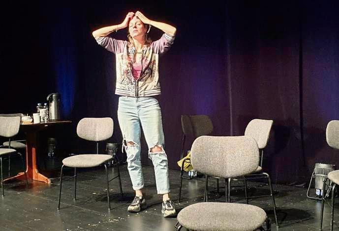 Lisa Bihl spielte die Rolle der traumatisierten, alkoholkranken Paula unglaublich authentisch. Foto: Helga Wissing