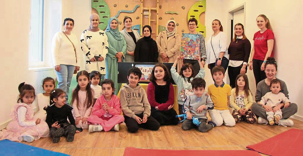 Muslimische Familien haben im Josefskindergarten Zuckerfest gefeiert. Foto: Löseke