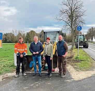 Wieder freie Fahrt für Fahrradfahrer: Der Radweg an der L 536 wurde auf 400 Metern Strecke saniert.