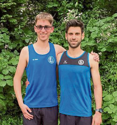 Die Spezialisten über 800 Meter: Felix Kaiser (l.) und Vasilis Filaktoglou vom LTV Lippstadt.