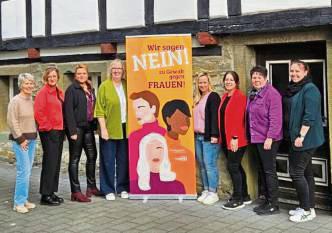 Die Gleichstellungsbeauftragten im Kreis Soest machen sich gemeinsam gegen Gewalt an Frauen stark.