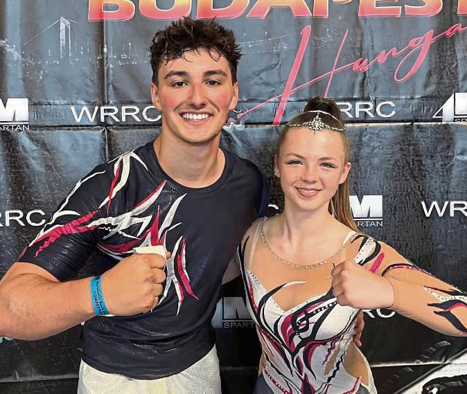 Das deutsche Meister-Paar der Pink Panthers, Max Dudos und Sayen Hecken, kämpfte sich trotz Verletzungspech unter die besten 20 Tanzpaare Europas.
