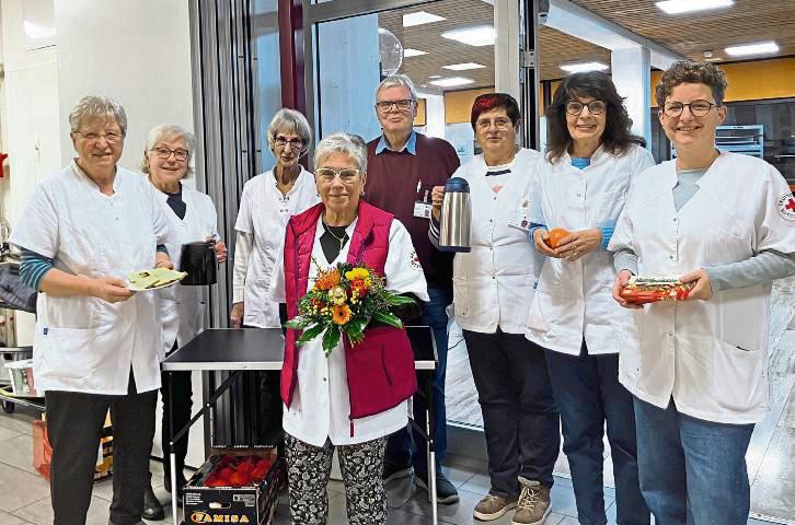 Ohne sie geht nix: die guten Seelen rund um die Blutspende in der Sekundarschule Anröchte/Erwitte.
