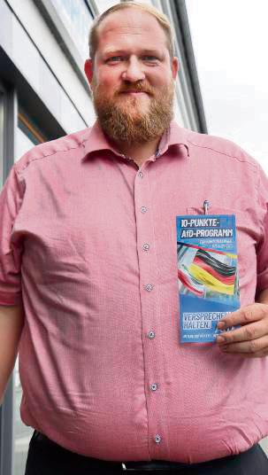 Matthias Höing aus Schmerlecke ist Spitzenkandidat der AfD in Erwitte. Foto: Dietz