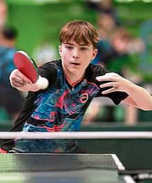 Startet bei der DJK-Europameisterschaft im Tischtennis in Budapest: Ole Brock vom TTC DJK Bad Westernkotten.