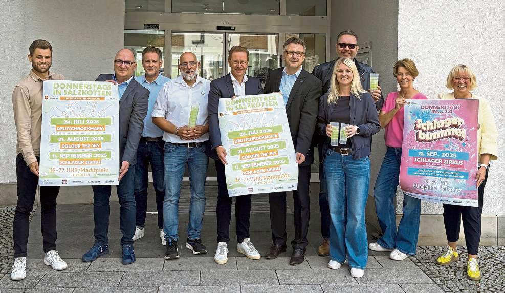 Das Donnerstags in...-Team freut sich auf die Sommer-Konzerte auf dem Marktplatz.