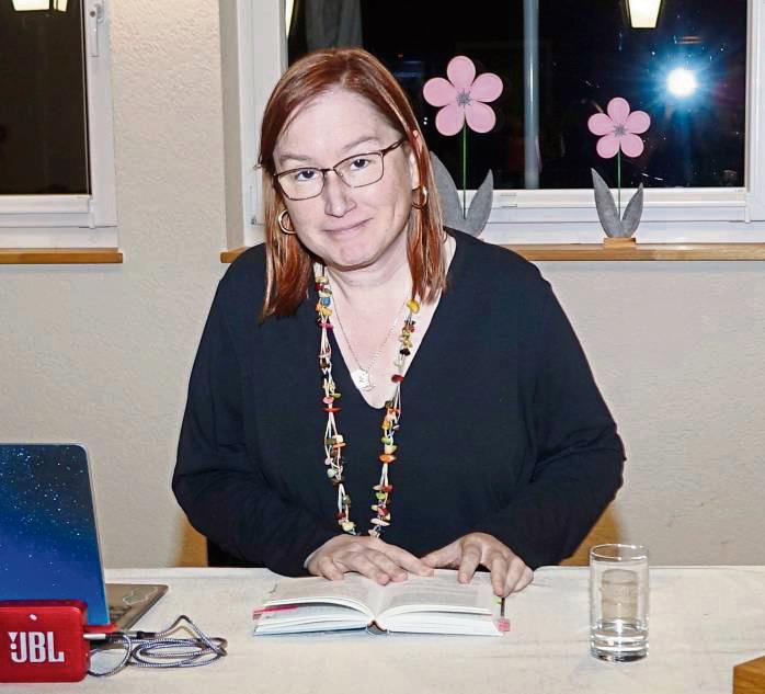Birgit Fuß war zum dritten Mal zu Gast in Rüthen. Foto: Kloer