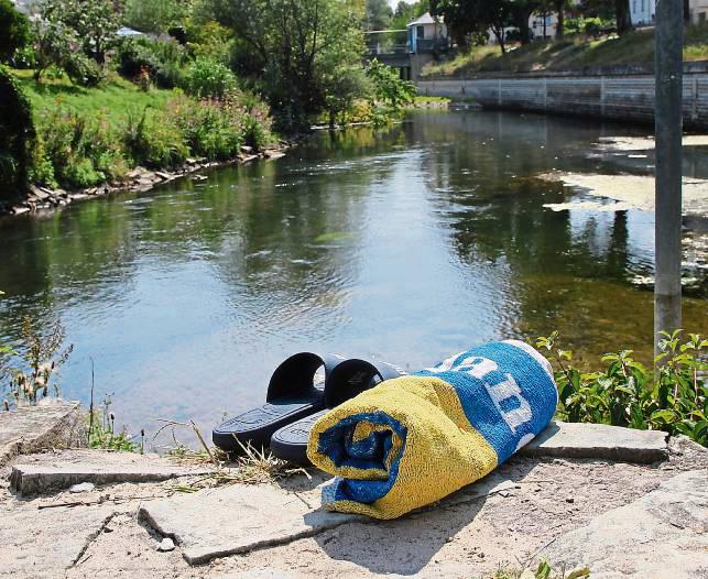 Entlang der Friedrichstraße sieht man im Hochsommer die ein oder andere Wasserratte in der Lippe. Foto: Puls