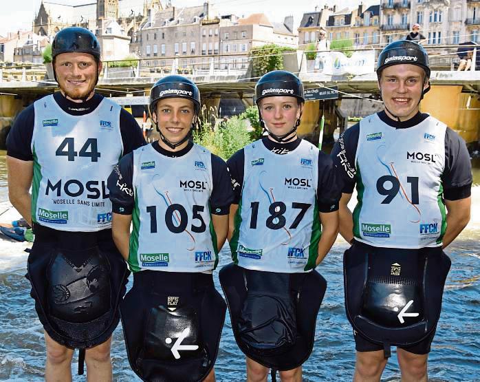 Beim Finale der Deutschland-Cup-Serie im französischen Metz stellten sich auch (v.l.) Malte Rehkämper, Lasse Süggeler, Mette Süggeler und Tom Sander vom WSC Lippstadt noch einmal der starken Konkurrenz.