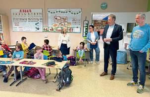 Jörg Blöming (CDU) besuchte die OGS der Josefschule.