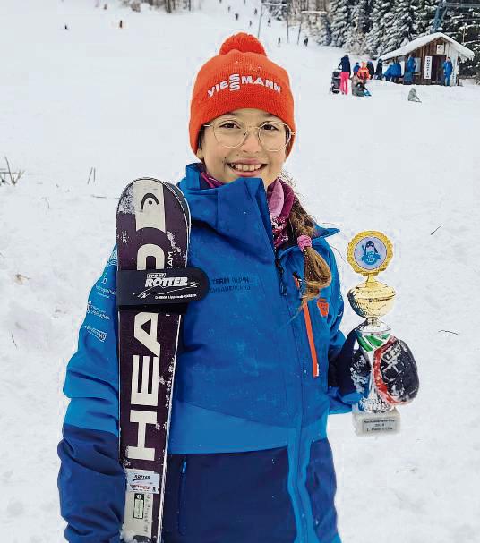 Kann stolz sein auf ihre Leistung: Skirennläuferin Anni Stellmacher aus Lippstadt.