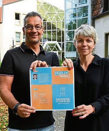 Holger Schubert und Hella Ruhrmann bitten zum Argumentationstraining gegen Stammtischparolen. Foto: Schulte-Nölle (Kreis Soest)
