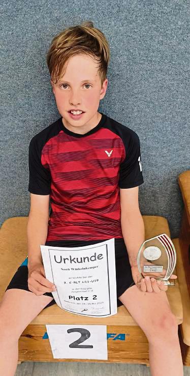Bis ins Endspiel der U11-Rangliste hatte sich Noah Winkelnkemper vom 1. BV Teutonia Lippstadt vorgekämpft, wo er dann seinem Gegner zum Sieg gratulieren musste.