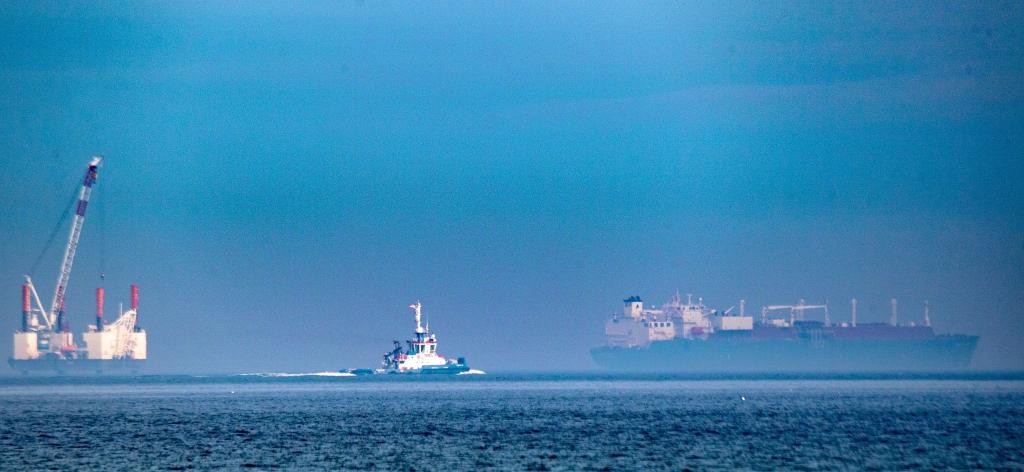 Die Offshore-Arbeitsplattform 