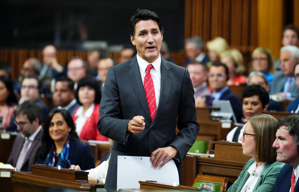 Kanadas Premierminister Justin Trudeau während einer Fragestunde im House of Commons. - Foto: Sean Kilpatrick/Canadian Press via ZUMA Press/dpa