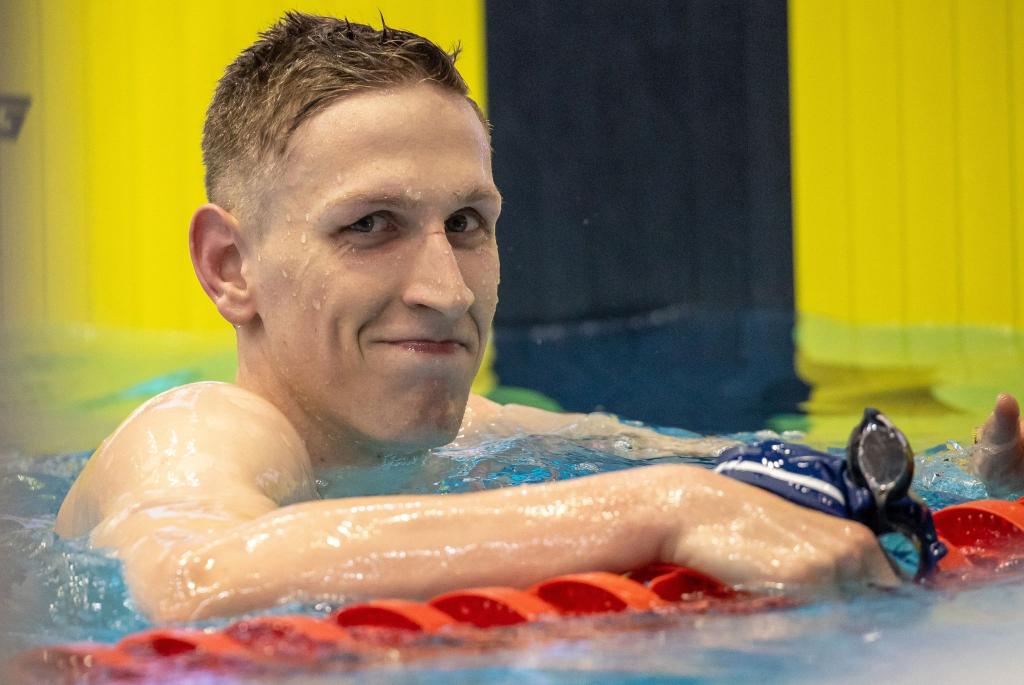 Steht bei der Schwimm-WM über 200 Meter Brust im Halbfinale: Lukas Märtens. - Foto: Andreas Gora/dpa