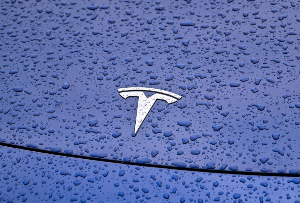 Steht Tesla im Regen? Der US-Hersteller will mehr als zehn Prozent seiner Stellen weltweit abbauen. - Foto: Patrick Pleul/dpa