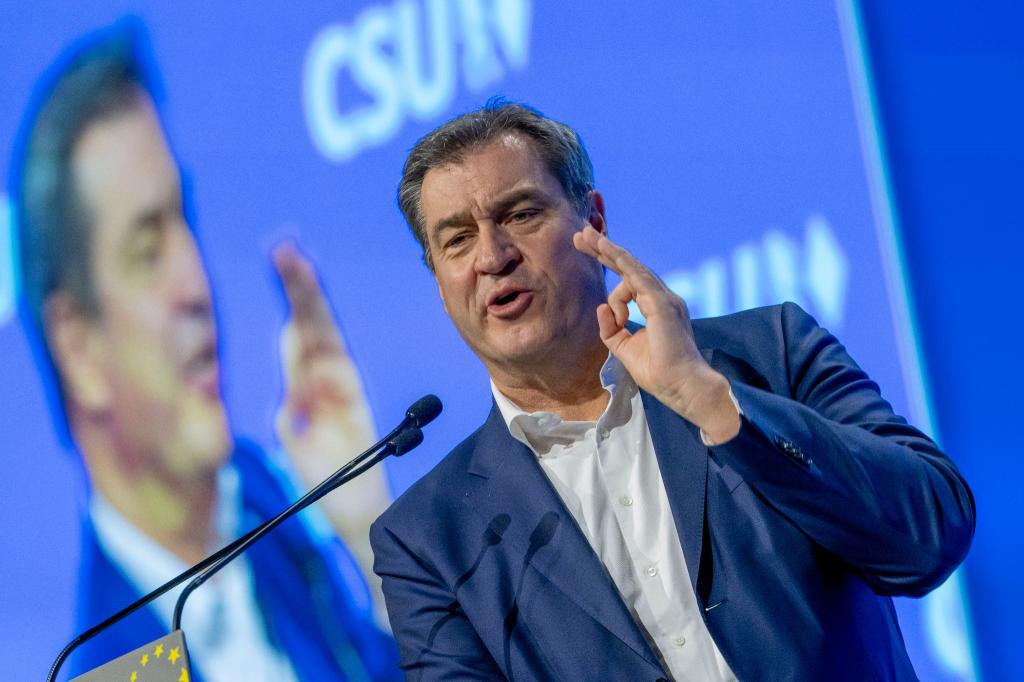 CSU-Chef Markus Söder: «Schwarz-Grün wollen wir jedenfalls nicht.» - Foto: Peter Kneffel/dpa