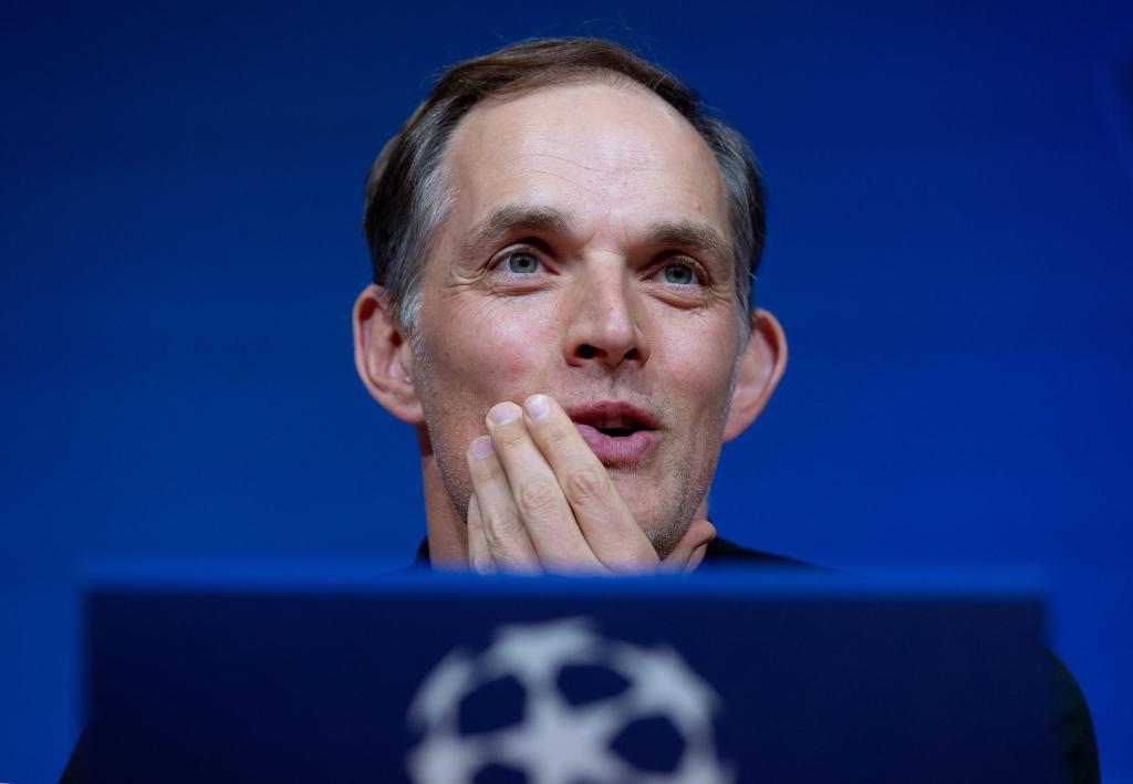 Bayern-Trainer Thomas Tuchel bei der Pressekonferenz in München. - Foto: Sven Hoppe/dpa