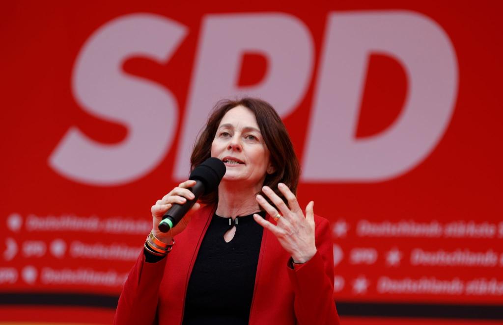 Die Spitzenkandidatin der SPD für die Europawahl: Katarina Barley. - Foto: Georg Wendt/dpa