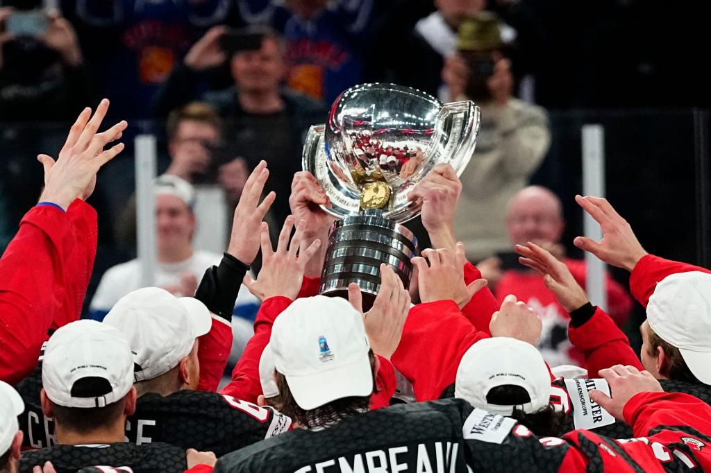 Die Kanadier sind Titelverteidiger bei der Eishockey-WM. - Foto: Pavel Golovkin/AP/dpa