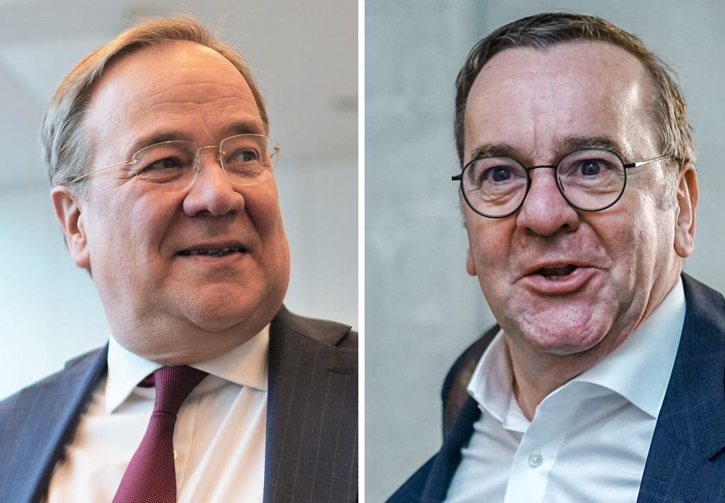 Der CDU-Politiker Armin Laschet wird nach eigenen Angaben immer wieder mal mit dem gleichaltrigen Verteidigungsminister Boris Pistorius (SPD) verwechselt. (Fotos Archiv) - Foto: Michael Kappeler, Kay Nietfeld/dpa