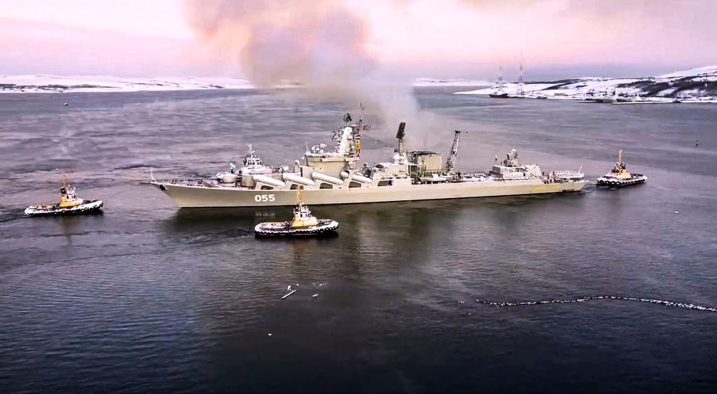 An der russischen Flottenübung in der Arktis nehmen bis zu 20 Kriegsschiffe teil. (Archivbild) - Foto: Uncredited/Russian Defense Ministry Press Service/AP/dpa