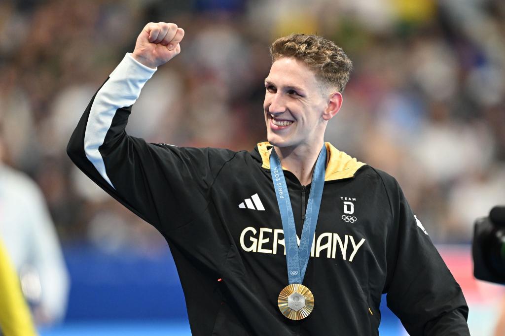 Gold bei Olympia, nun ein Weltrekord: Lukas Märtens glänzt auch 2025. - Foto: Sven Hoppe/dpa